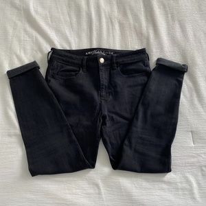 American Eagle Women's High-Rise Jeggings Black Size 8 Regular